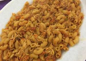 معكرونا بالدجاج و الخضار 😋