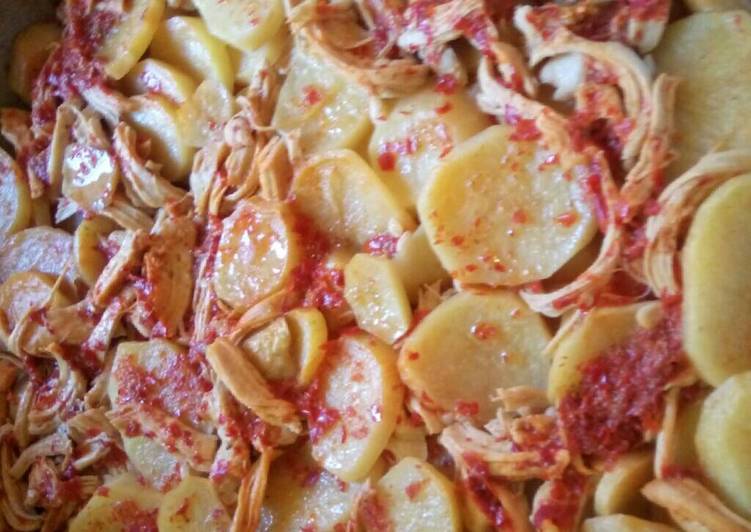 صينية البطاطا والفروج 😃