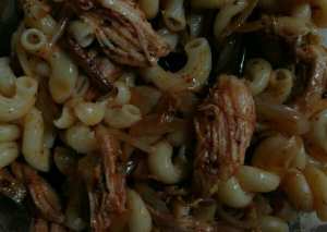 معكرونة بالدجاج