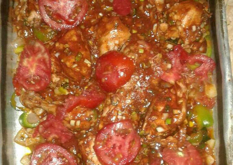 صينية دجاج بالبندوره ودبس الرمان ❤😋😋