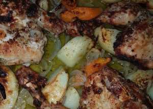 صينيه دجاج وخضار