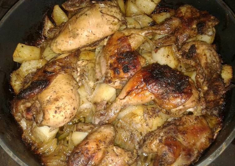 دجاج مشوي بالسماق بالفرن