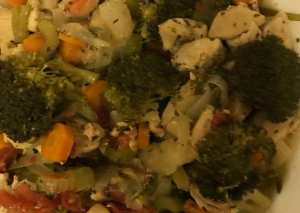 صدور دجاج بالبروكولي والكرفس