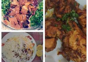 رز بالزعفران  دجاج بالبهارات