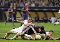 Equipe nationale/ Il a pris part à 20 minutes de Milan-Barça                                    Mesbah nullement impressionné par Messi