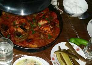 صينية الدجاج مع الخضار