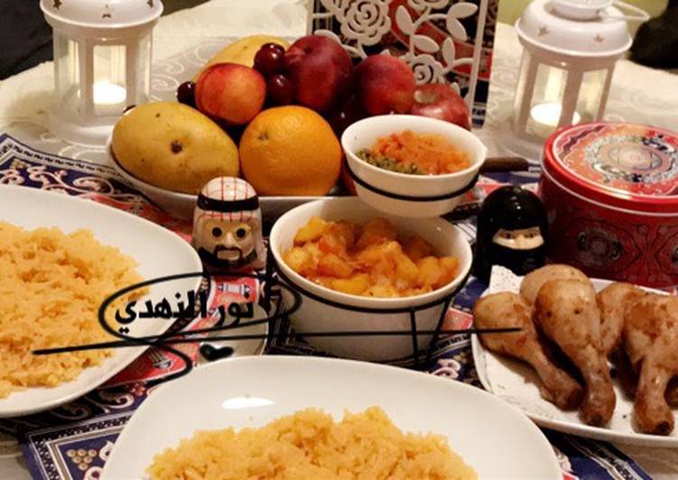 دجاج مقلي وبطاطس مكشن