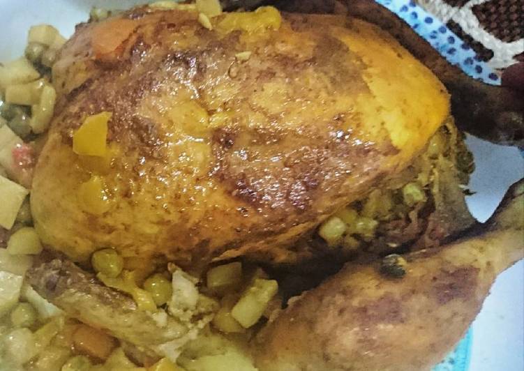 دجاج محشي بالخضار