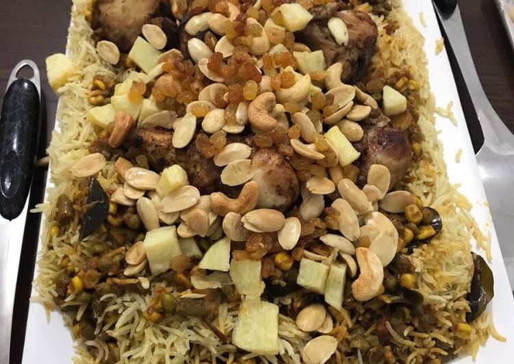 برياني دجاج مع الخضار