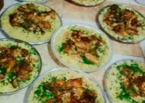 فكرة الفطور (ارز بالبهارات مع دجاج)