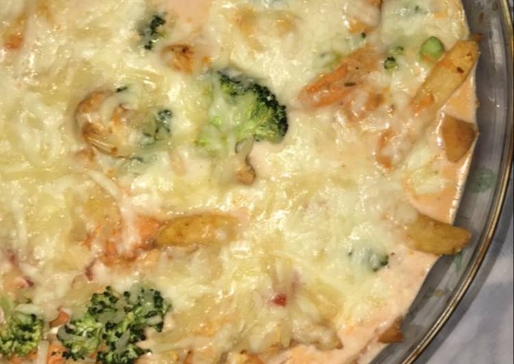 صينيه دجاج صحي بالكريمة