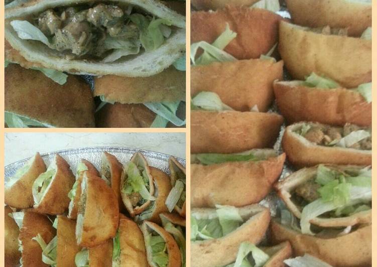 جيوب التاجر..خبز التوست المقلي محشي بالدجاج