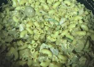 باستا بالدجاج والمشروم والكريمة لذيذة