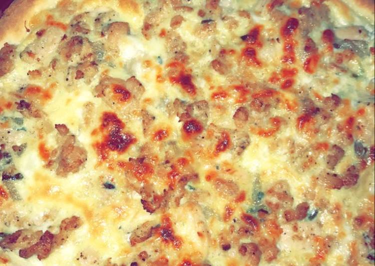 كيش بالدجاج