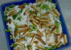 سلطة دجاج وزبادي