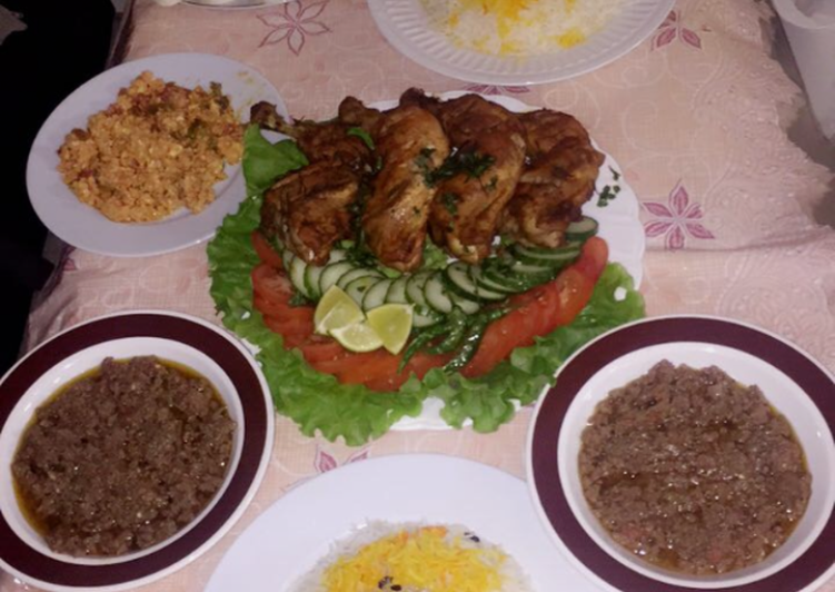 دجاج مشوي علي الفرن