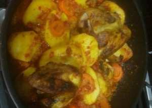 صينية بطاطس بالدجاج