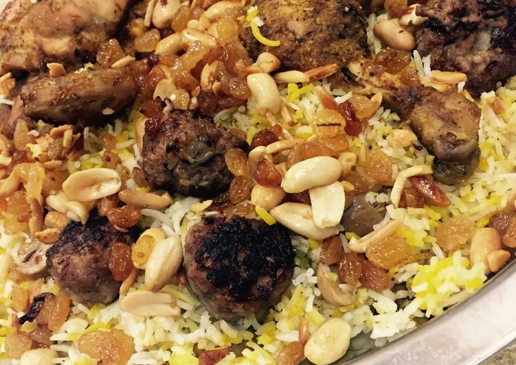 برياني دجاج بطعم البرتقال وكرات الكفتة