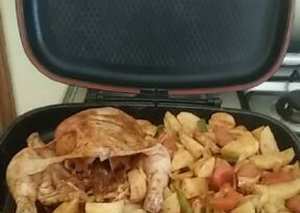 دجاج مشوي على الماجيك