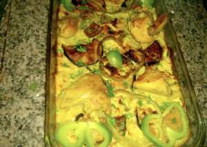 صينيه دجاج بالطحينيه