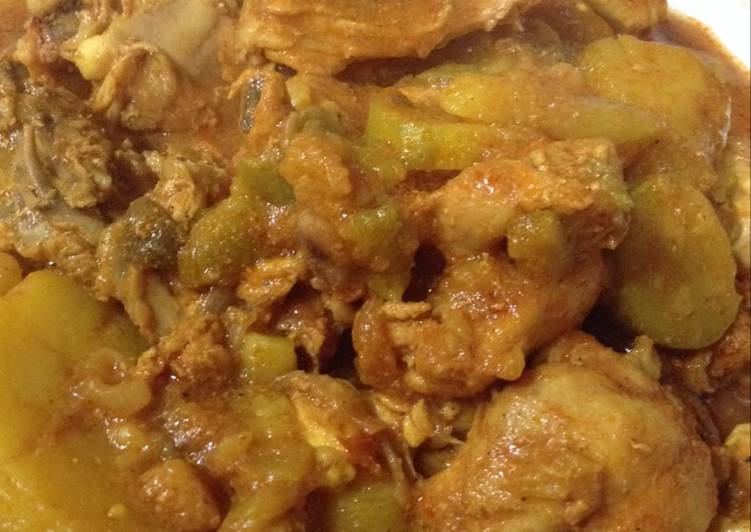 يخنه دجاج باخضار