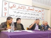 Conférence de presse hier de Mahmoud Rechidi, LE nouveau SG du Parti                                    Le PST participe avec 6 listes aux législatives du 10 mai