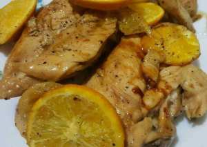 صدور دجاج بصوص البرتقال