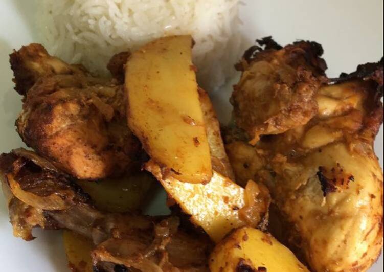 دجاج وبطاطس ب Airfryer