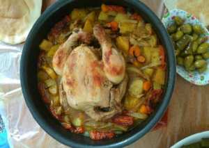 صينية بطاطا بالدجاج