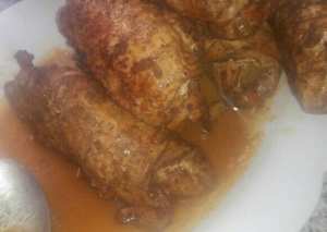 رول صدر الدجاج بحشوة الخضار