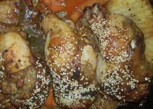 صينية اوراك دجاج محشية