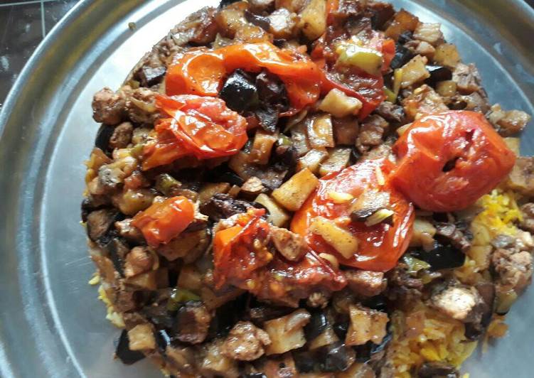 المقلوبة العراقية بصدر الدجاج