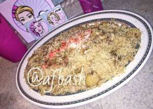 رز برياني بالدجاج (مطبخ انوشآ)