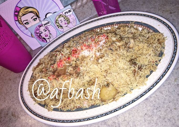 رز برياني بالدجاج (مطبخ انوشآ)