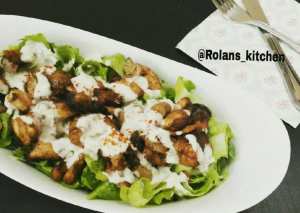 سلطه مكعبات الدجاج