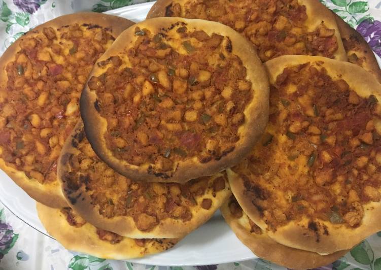 لحم بعجين بالدجاج