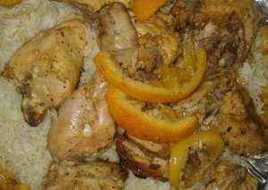 دجاج بالبرتقال والليمون