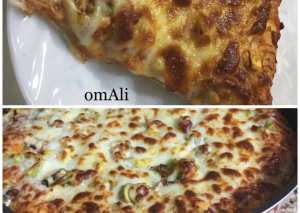پيتزا الدجاج 🍕بالصلصة الايطالية