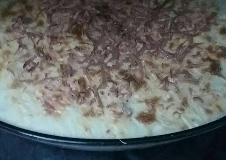 مكرونه بالبشميل بحشوة الدجاج