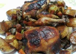 دجاج مشوي بالكيس الحراري