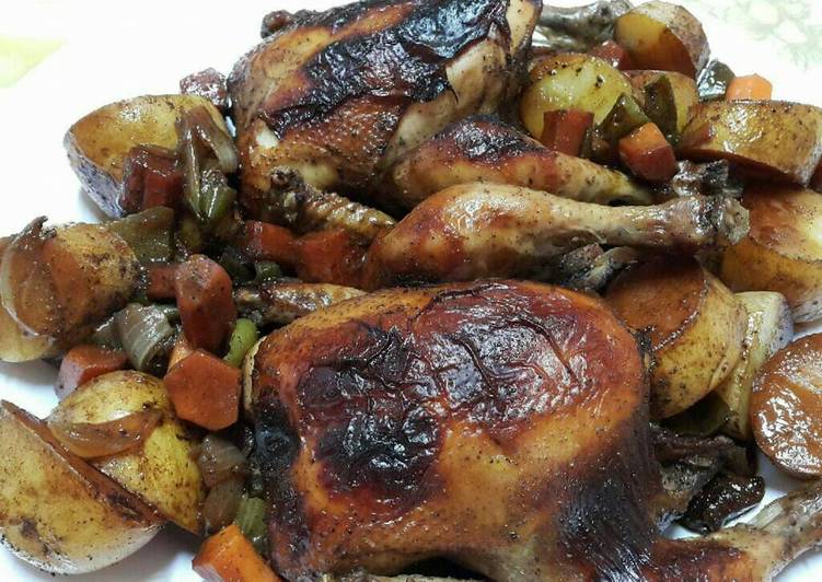 دجاج مشوي بالكيس الحراري