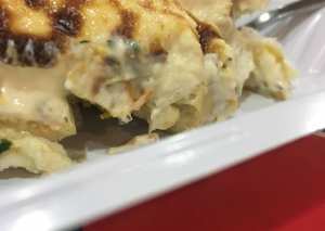 صينية التوست بالدجاج والقشطة