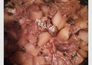 شكشوكة بالزوائد الدجاج