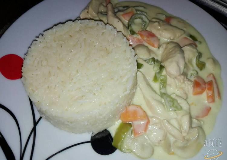 دجاج بالكريمة والفطر