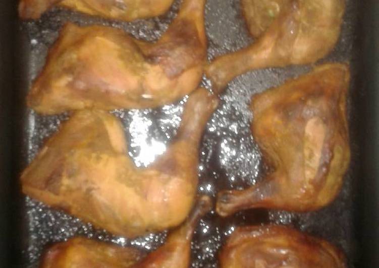 دجاج بالمسترد والعسل