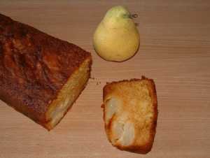 CAKE AU POIRES