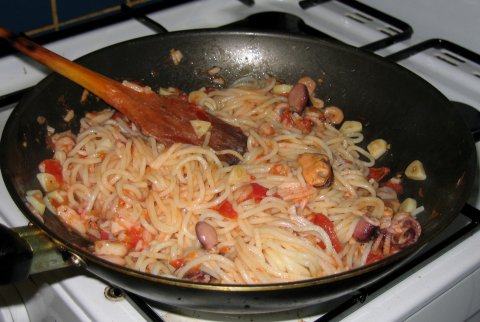 SPAGETTI AUX FRUITS DE MER