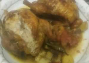 جاج محشي بالفرن