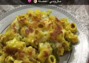 مكرونة الدجاج بالبطاطس