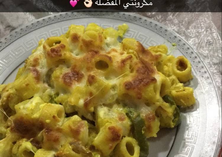 مكرونة الدجاج بالبطاطس